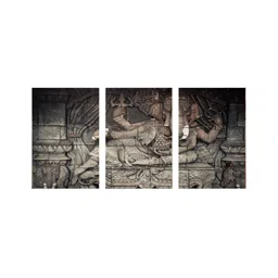 999Store Brown & Taupe 3Pcs Canvas Religious Wall Paintings-picture-36