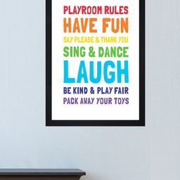 Gallery99 White Playroom Rules Wall Art-image-87