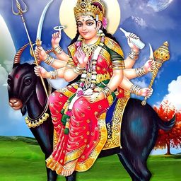 Wallpics Black & Red Religious Paper Painting Wall Art-image-97
