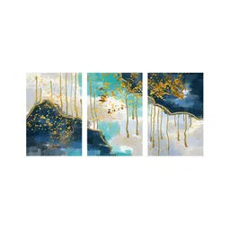999Store Blue & Green 3 Pieces Canvas Painting Wall Arts-picture-10