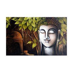 Inephos Green & Brown 1 Piece Paper Other Wall Paintings-image-41