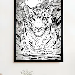 SOWPEACE White & Black Canvas Birds and Animals Wall Art-image-66