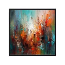 999Store Green & Red Canvas Abstract Painting Wall Art-image-72
