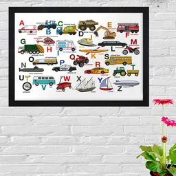 Gallery99 WhiteA To Z Learning Wall Art-image-61