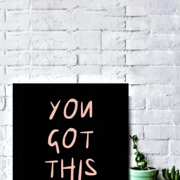 Gallery99 Black & Orange You Got This Textured Wooden Wall Art-image-96