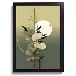 RANDOM Green & Beige Floral & Botanical Wall Art-1