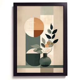RANDOM Green & Yellow Floral & Botanical Painting Wall Art-14