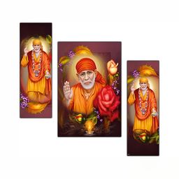 PnF Burgundy & Orange 3 Pieces Wooden Religious Wall Stickers-image-73