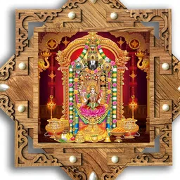 PnF Brown & Red Wooden Religious Wall Painting-picture-37