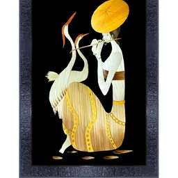PnF Charcoal & White Abstract Framed Painting Wall Art-image-69