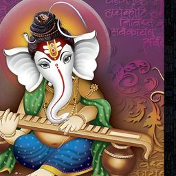 PnF Black & Purple Wooden Religious Painting Wall Art-image-67