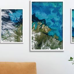 Aura Blue & White 3 Pieces Wall Arts-image-98