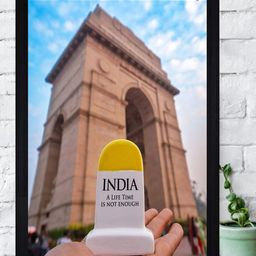 Gallery99 Brown & Blue India Gate Printed Framed Wall Art-image-47
