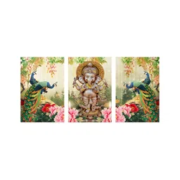 999Store Green & Pink 3 Pieces Canvas Wall Paintings-picture-33