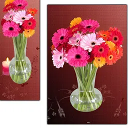 PnF Pink & Rust 3 Pieces Floral And Botanical Wall Arts-12
