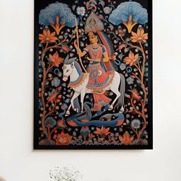 SOWPEACE Rust & Blue Religious Printed Canvas Wall Art-51