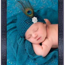 PnF Black & Blue Baby Printed Wooden Wall Painting-image-43