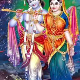 Wallpics Blue & Red Religious Wall Poster-image-134