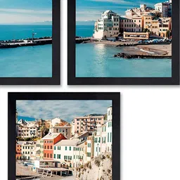 PnF Black & Blue 3 Pieces Wooden Painting Wall Arts-image-39
