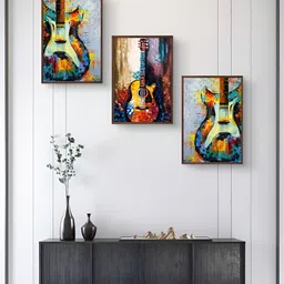 999Store Blue & Red 3Pcs Other Wall Paintings-25
