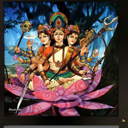 PnF Blue & Yellow Wooden Religious Wall Art-picture-47