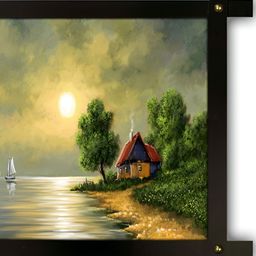 PnF Black & Green Wooden Painting Wall Art-image-100