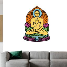 Wallpics Yellow & Green Printed High Quality Waterproof Wall Sticker-27
