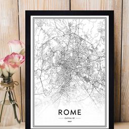 Gallery99 White & Black Painting Framed Wall Art-picture-45