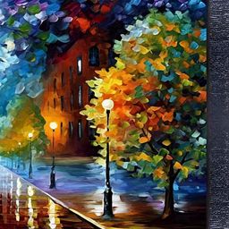PnF Black & Blue Wooden Printed Wall Art-image-78