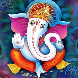 PnF Black & Blue Printed Religious Wall Art-image-103