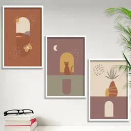 SAF Set of 3 Modern Boho Wall Art-image-96