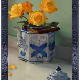 PnF Black & Green Wooden Floral And Botanical Wall Painting-image-84