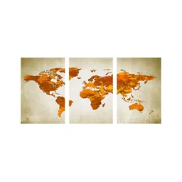 999Store Brown & Orange 3 Piece Canvas Paintings Wall Art-picture-32