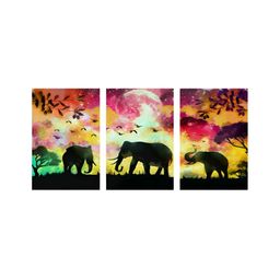 999Store Black & Pink 3 Pieces Birds and Animals Canvas Painting Wall Arts-picture-32