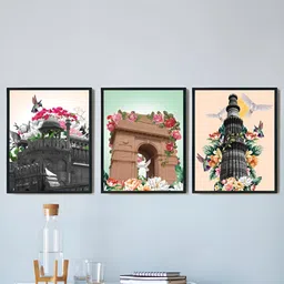 Art Street Black & Green 3Pcs Other Wall Paintings-image-27