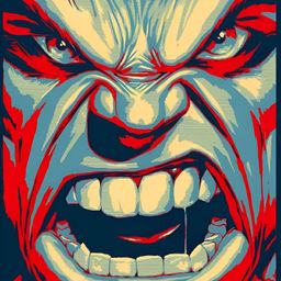 Wallpics Red & blue High Quality  Vinyl Wall Poster-image-2