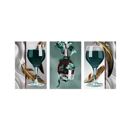 999Store Blue & White 3 Pieces Canvas Paintings Wall Art-picture-26