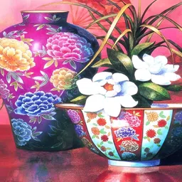 PnF Black & Blue Floral and Botanical Wooden Paintings Wall Art-image-30
