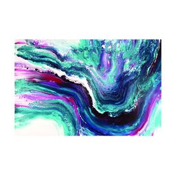 Inephos Blue & White Abstract Printed Canvas Wall Art-17