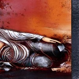 PnF Black & Orange Glass Printed Wall Art-image-103