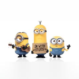 British Terminal Yellow & Blue Cartoon Characters Painting Wall Art-image-46