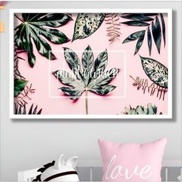 Aura Pink & Green Floral And Botanical Wall Art-image-12