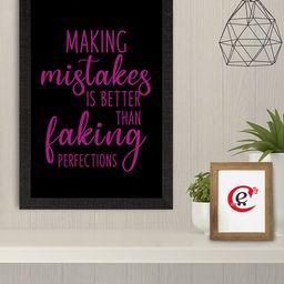 eCraftIndia Black & Pink Motivational Quotes Printed Framed Wall Art-image-50