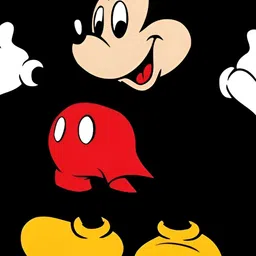 British Terminal Black & Red Mickey Mouse Printed wall Sticker-image-86