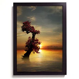 RANDOM Gold Toned & Pink Floral & Botanical Wall Art-picture-50