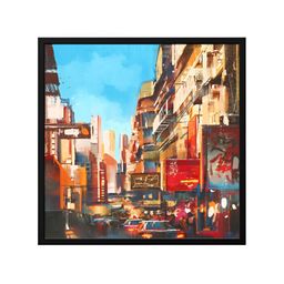 999Store Blue & Red Canvas Abstract Painting Wall Art-image-74
