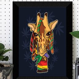 SAF Kids Blue & Brown Painted Premium MDF Framed UV Textured Wall Art-image-6