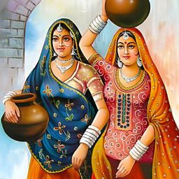 Wallpics Blue & Brown Painting Waterproof Wall Poster-image-11