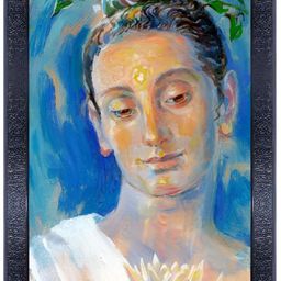 PnF Black & Green Religious Wall Paintings-picture-5