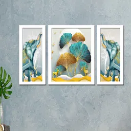 WENS Set Of 3 Floral Framed Wall Painting-picture-21